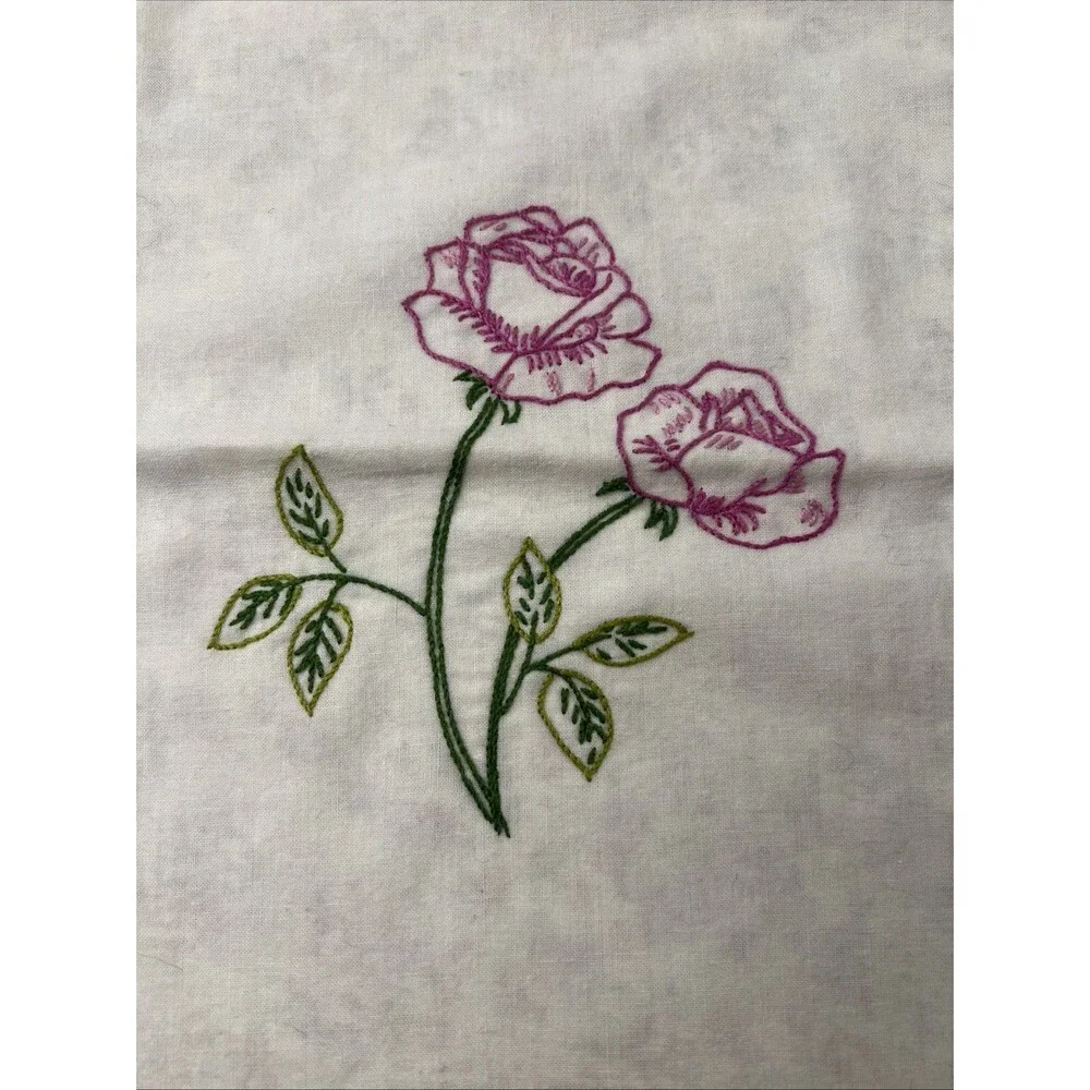 Needle Point - Flower Designs Gift/Goodie Bags Lot of 2
